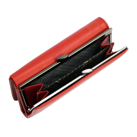 Portfel damski skórzany skóra naturalna + skóra ekologiczna Cavaldi