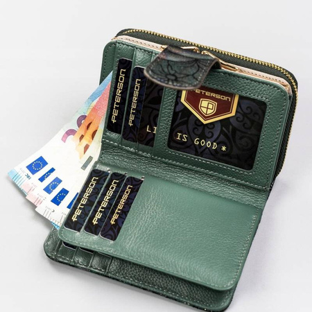 Portfel damski skórzany skóra naturalna  Peterson