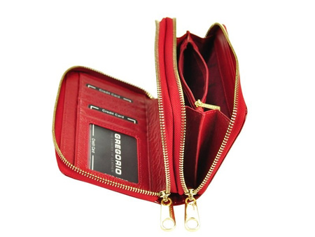 Portfel damski skórzany skóra naturalna Gregorio 