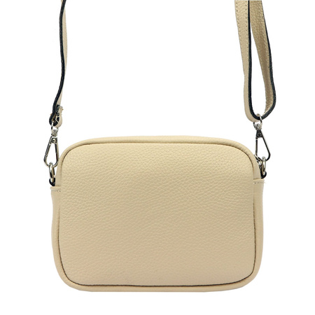 MiaMore torebka listonoszka skóra naturalna beżowy