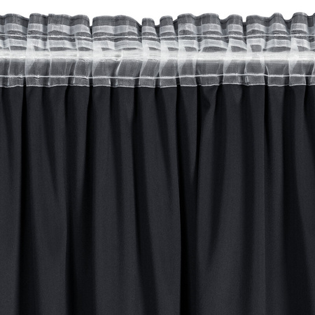 ZASŁONA GOTOWA DANI NA TAŚMIE 140 X 250 CM CZARNY