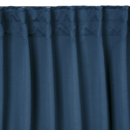 ZASŁONA GOTOWA MILAN NA TAŚMIE 140 X 300 CM GRANATOWY