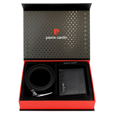 Zestaw na prezent dla mężczyzny portfel i pasek męski skórzany Pierre Cardin