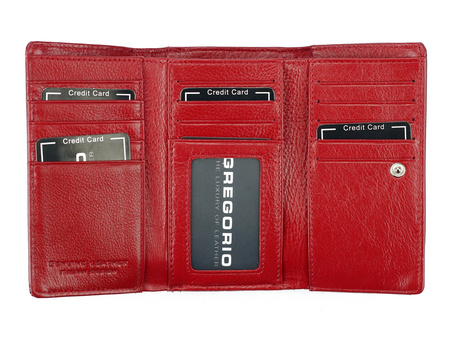 Portfel damski skórzany skóra naturalna Gregorio 