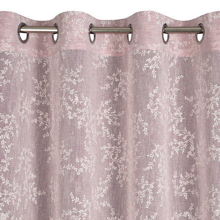 ZASŁONA GOTOWA AMBER 140 X 250 CM RÓŻOWY