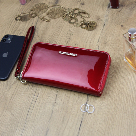 Portfel damski skórzany skóra naturalna Gregorio 