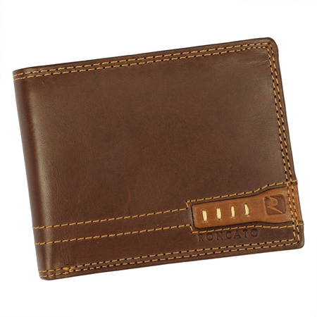Portfel męski skórzany skóra naturalna Roncato 