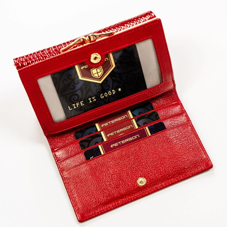 Portfel damski skóra naturalna skórzany Peterson