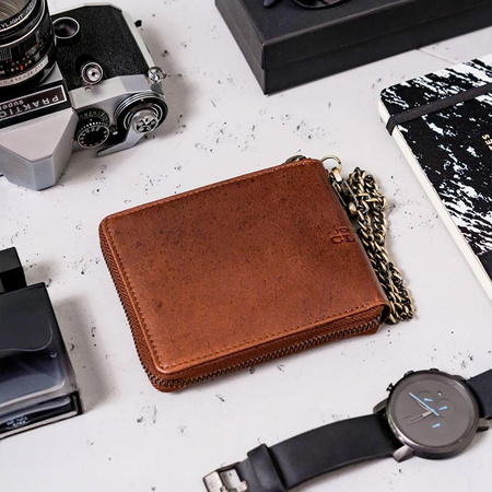 Portfel męski skórzany skóra naturalna  Peterson