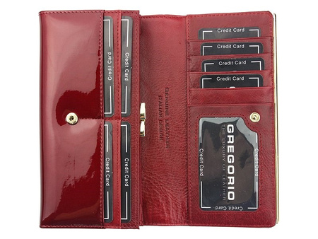 Portfel damski skórzany skóra naturalna Gregorio 