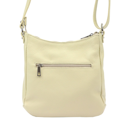 MiaMore torebka listonoszka skóra naturalna beżowy