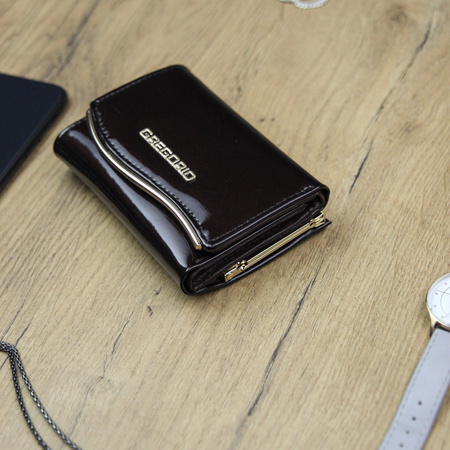 Portfel damski skórzany skóra naturalna Gregorio 