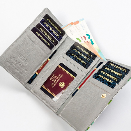 Portfel damski skóra naturalna skórzany Peterson