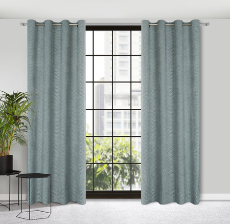 ZASŁONA GOTOWA ISLA 140 X 250 CM STALOWY