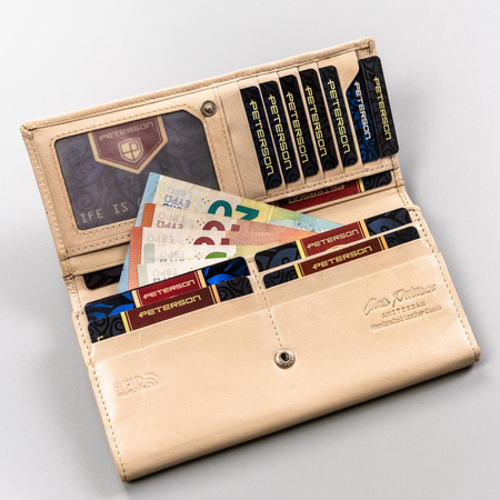 Portfel damski skórzany skóra naturalna  Peterson