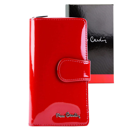 Portfel damski skóra naturalna + skóra ekologiczna Pierre Cardin