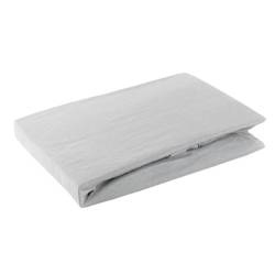 PRZEŚCIERADŁO Z GUMKĄ JERSEY D91 240 X 220 X 30 CM JASNOSZARY