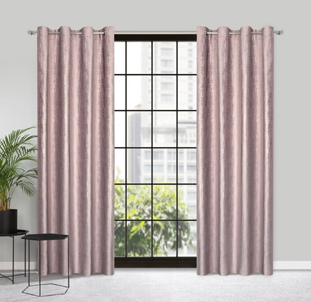 ZASŁONA GOTOWA MARSALA 140 X 250 CM RÓŻOWY