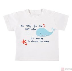 T-SHIRT LITTLE SAILOR CHŁ BIAŁY 104