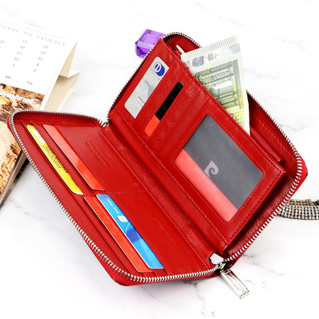 Portfel damski skóra naturalna skórzany Pierre Cardin