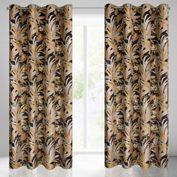 ZASŁONA GOTOWA ADEL 140 X 250 CM CZARNY