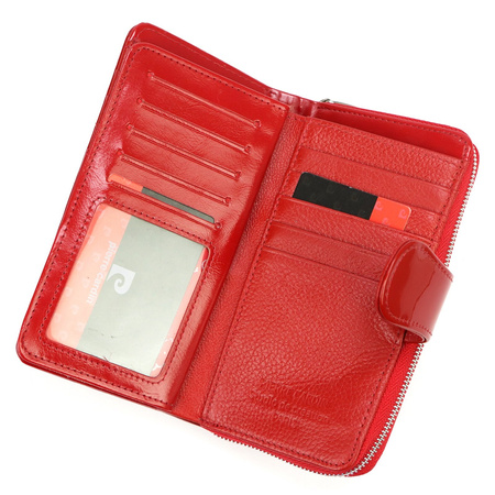 Portfel damski skóra naturalna + skóra ekologiczna Pierre Cardin