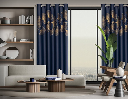 ZASŁONA GOTOWA HARMONY 140 X 250 CM GRANATOWY