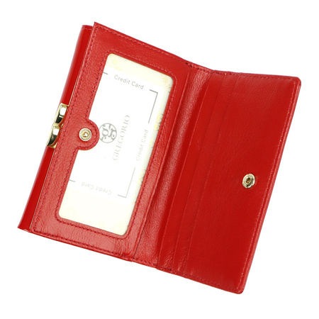 Portfel damski skórzany skóra naturalna Gregorio