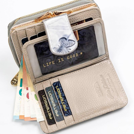 Portfel damski skóra naturalna skórzany Peterson