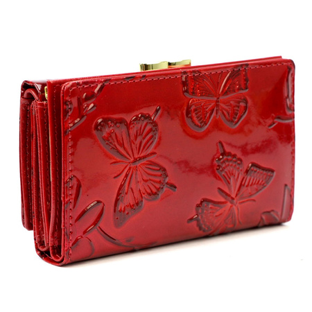 Portfel damski skóra naturalna skórzany Gregorio