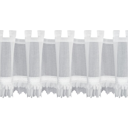 FIRANA GOTOWA KATRIN NA SZELKACH 150 X 40 CM BIAŁY