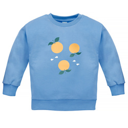 Bluza DL FRUIT&SUN niebieski,pomarańcze 74