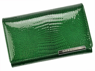 Portfel damski skóra naturalna skórzany Gregorio