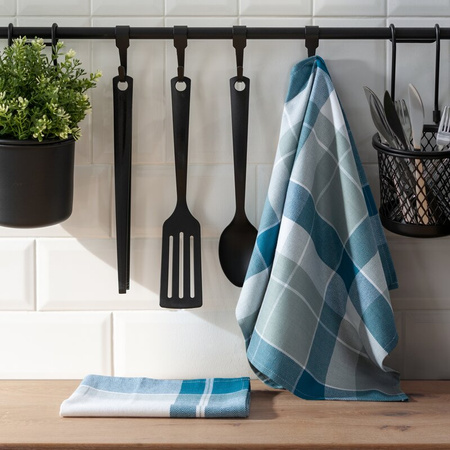 KOMPLET RĘCZNIKÓW KUCHENNYCH MONA 50 X 70 CM TURKUSOWY