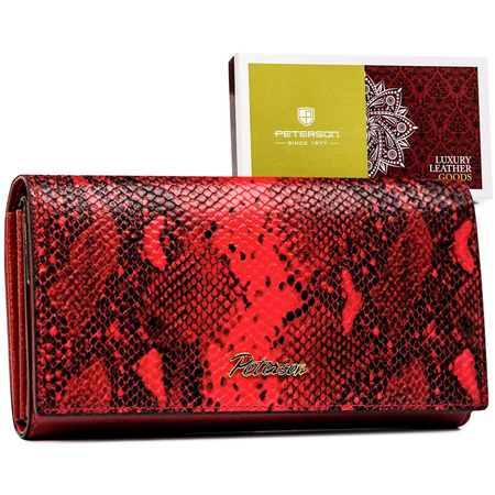 Portfel damski skóra naturalna skórzany Peterson