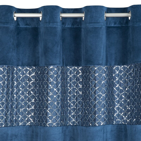 ZASŁONA GOTOWA MARGOT 140 X 250 CM GRANATOWY