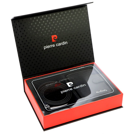 Zestaw na prezent dla mężczyzny portfel i pasek męski skórzany Pierre Cardin