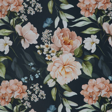 ZASŁONA GOTOWA SALMA 140 X 270 CM CZARNY