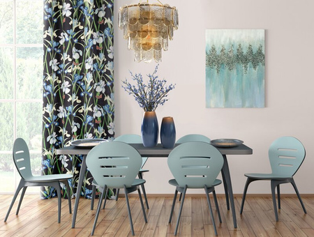 ZASŁONA GOTOWA MAJA 140 X 250 CM CZARNY