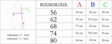 Kombinezon ocieplany dla dziewczynki beżowy pajac niemowlęcy Nicol Tola 