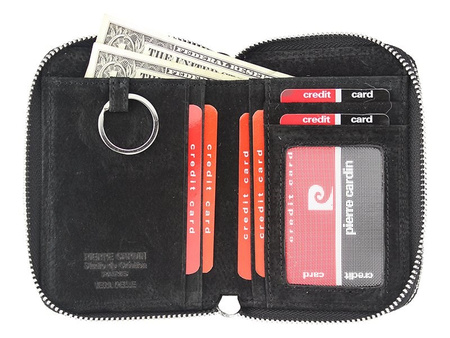 Portfel damski skórzany skóra ekologiczna Pierre Cardin 