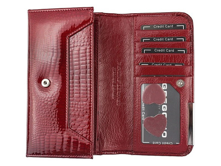 Portfel damski skórzany skóra naturalna Gregorio