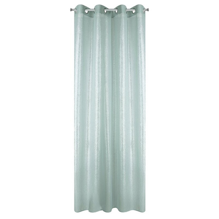 Zasłona gotowa miętowa na przelotki 140X250 