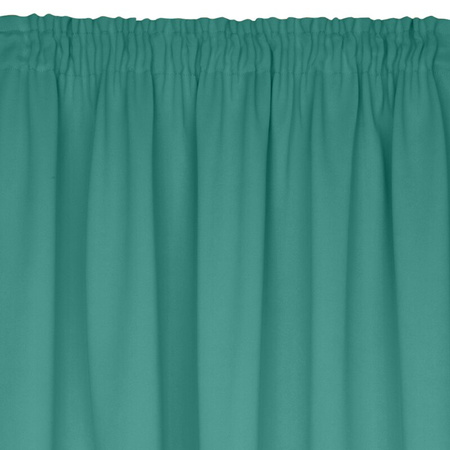 ZASŁONA GOTOWA LOGAN NA TAŚMIE 135 X 270 CM TURKUSOWY
