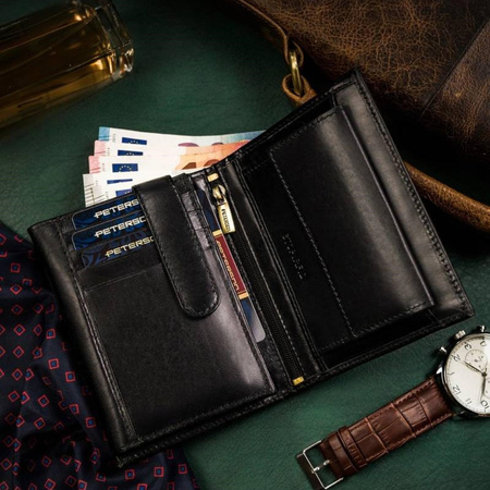 Portfel męski skórzany skóra naturalna  Peterson 