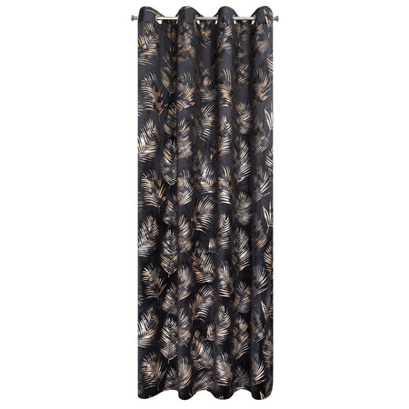 ZASŁONA GOTOWA GLORIA2 140 X 250 CM CZARNY