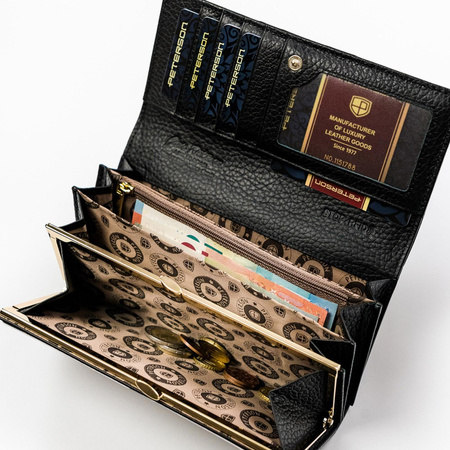 Portfel damski skóra naturalna skórzany Peterson