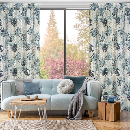 FIRANA GOTOWA MALTA NA TAŚMIE 140 X 270 CM BIAŁY