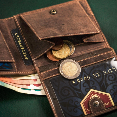 Portfel męski skórzany skóra naturalna  Peterson 