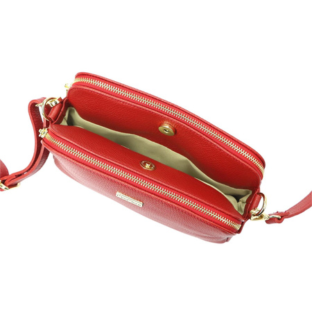 MiaMore torebka listonoszka skóra naturalna szary